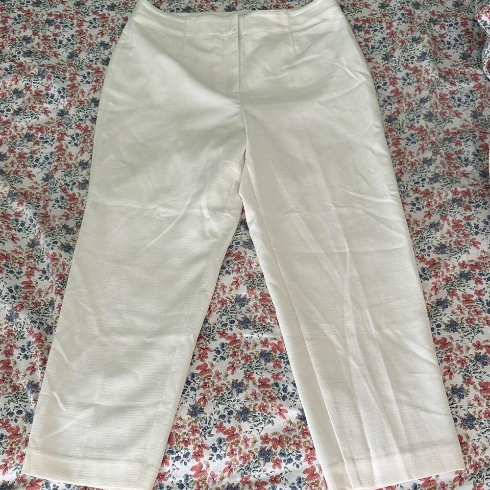 Ann Taylor White Business Casual Pants